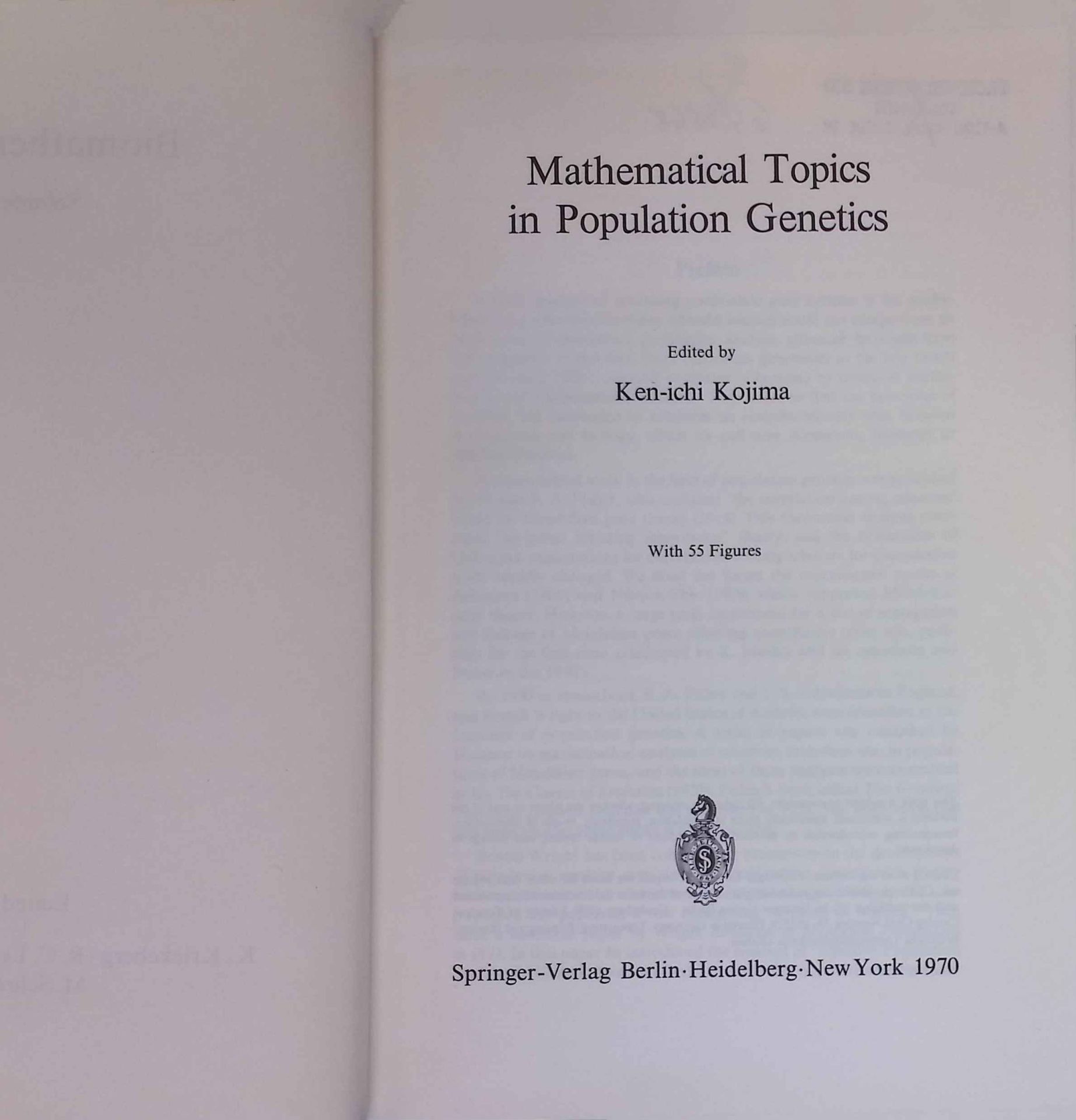 Mathematical Topics in Population Genetics