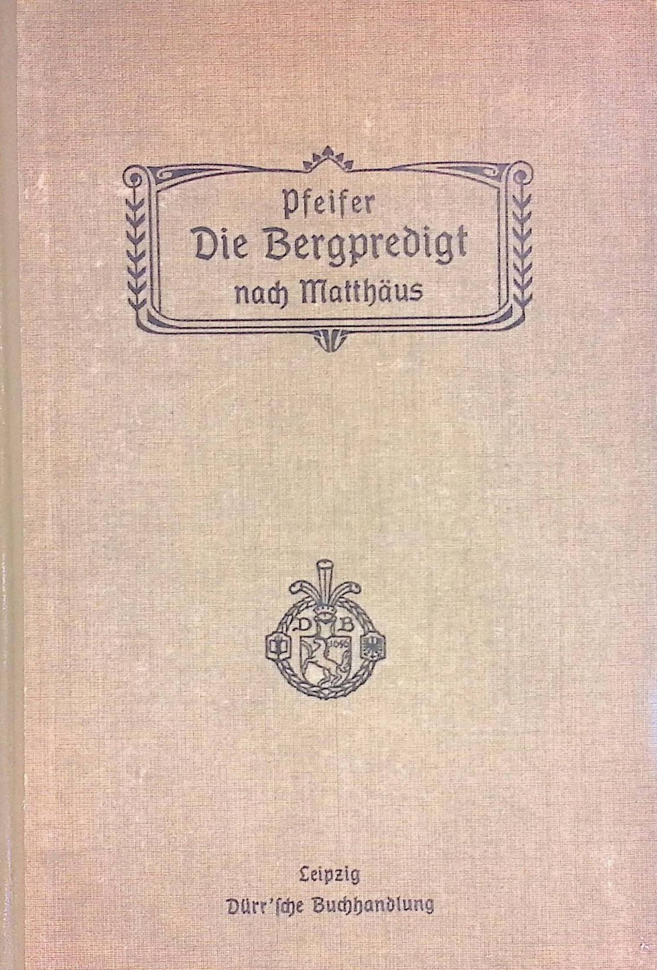 Die Bergpredigt nach Matthäus