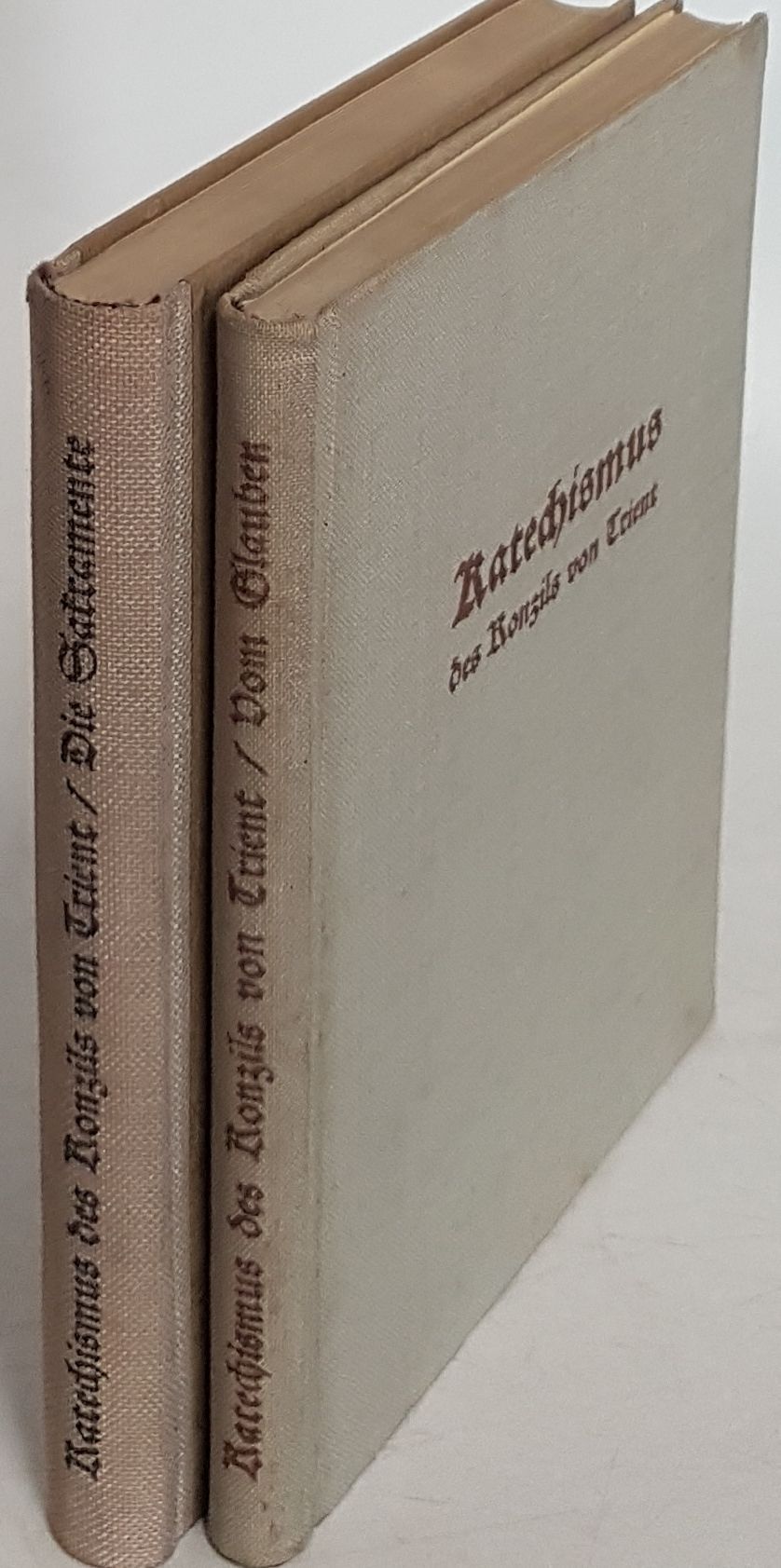 Katechismus des Konzils von Trient (2 Bände KOMPLETT) - Bd.I: vom Glaubensbekenntnis/ Bd.II: Die Sakramente (in lateinischer und deutscher Sprache)