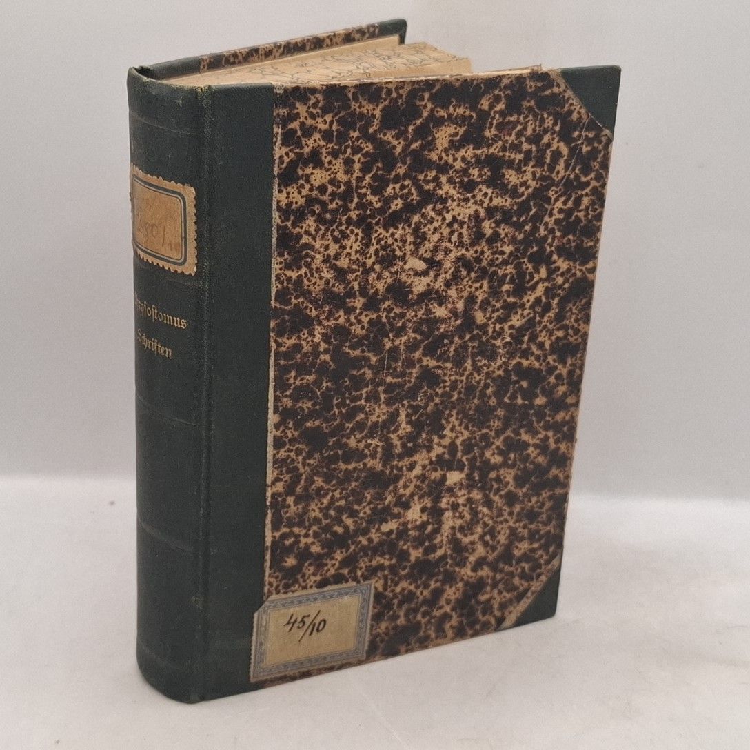 Ausgewählte Schriften des heiligen Chrysostomus, 1. BAND