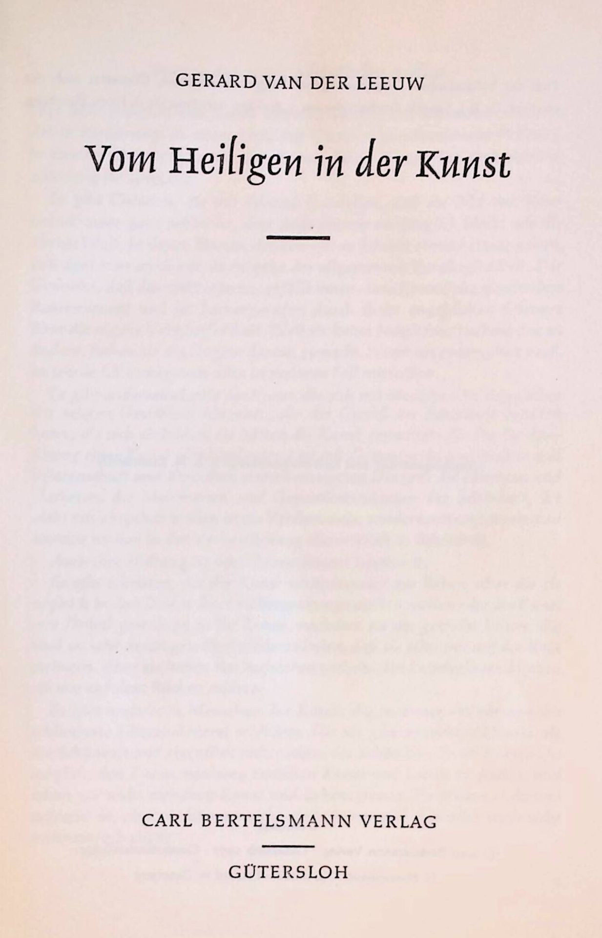 Vom Heiligen in der Kunst