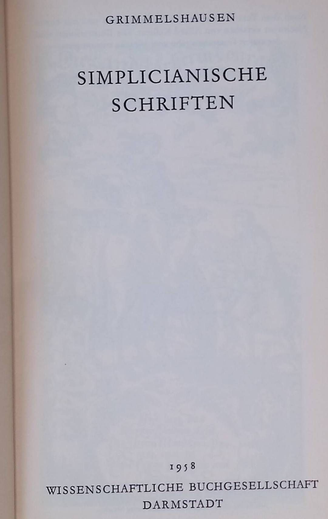 Simplicianische Schriften