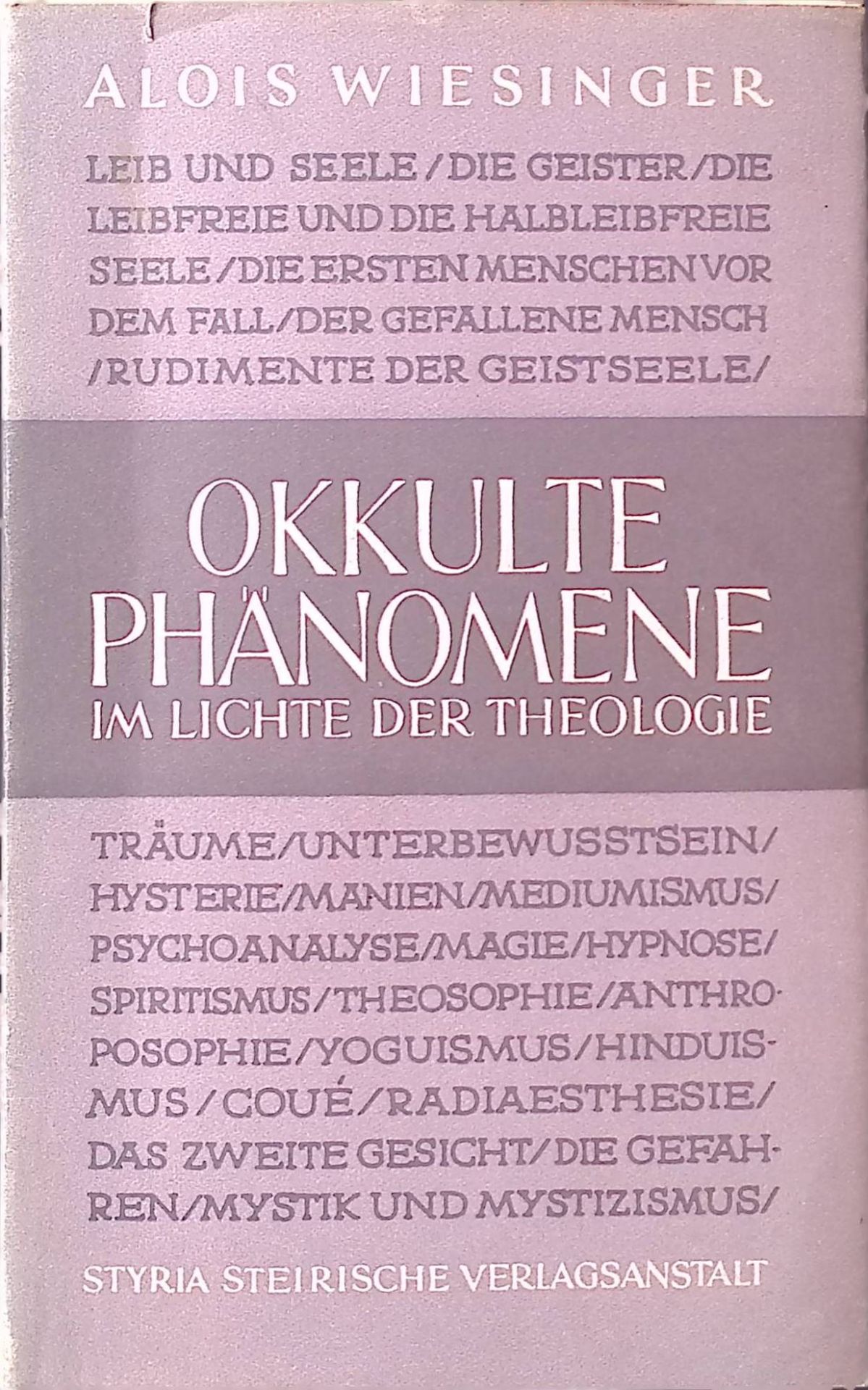 Okkulte Phänomene im Lichte der Theologie