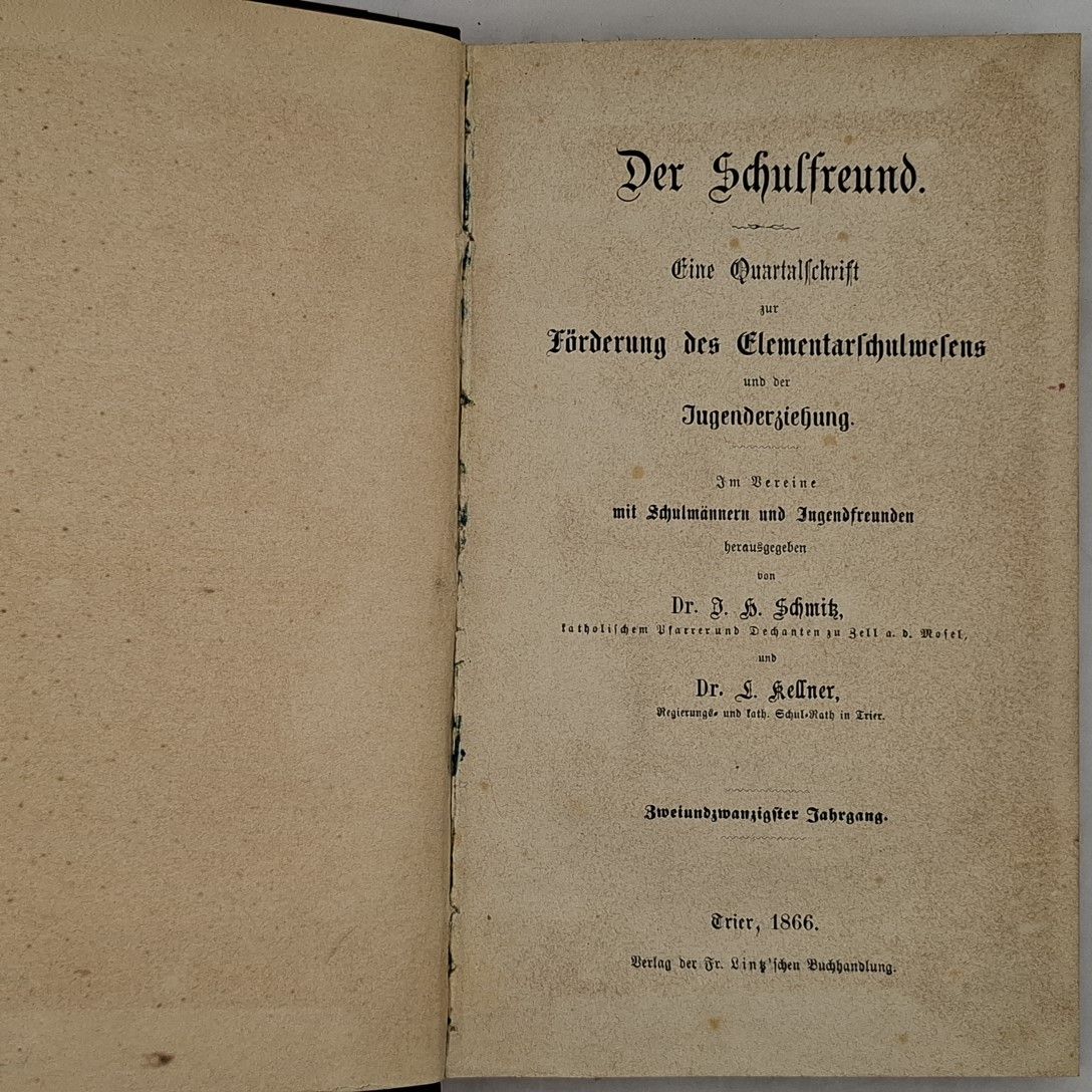 Der Schulfreund. Eine Quartalschrift zur Förderung des Elementarschulwesens und der Jugenderziehung. - 22. JAHRGANG