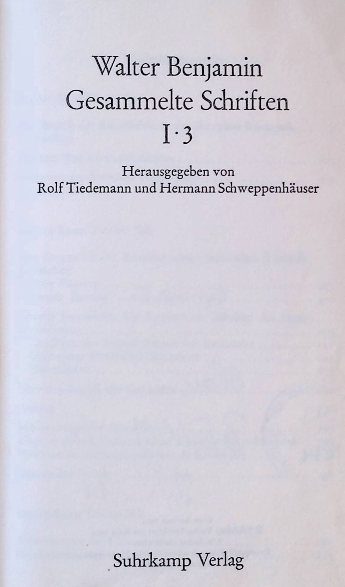 Gesammelte Schriften 1.3