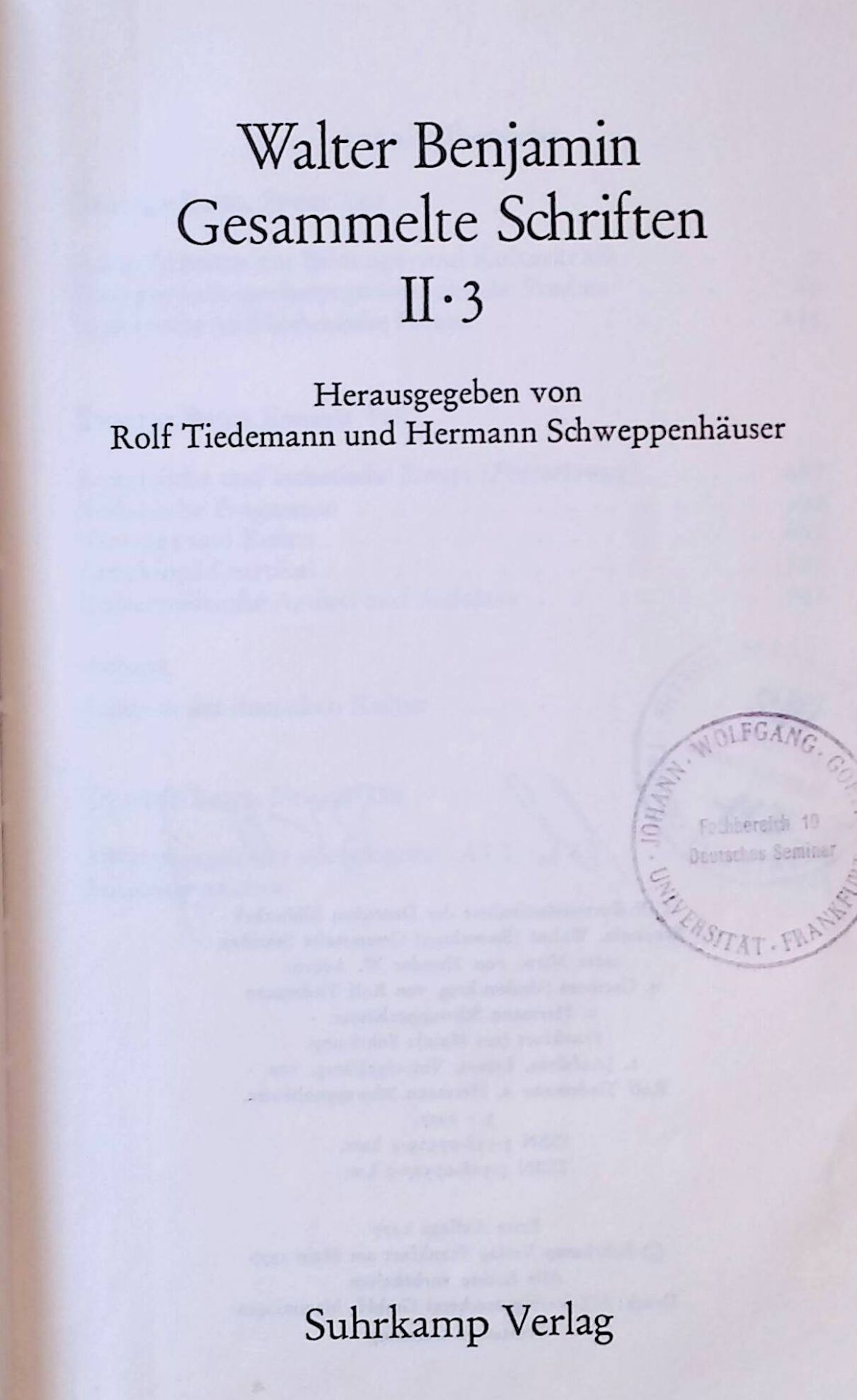 Gesammelte Schriften 2.3