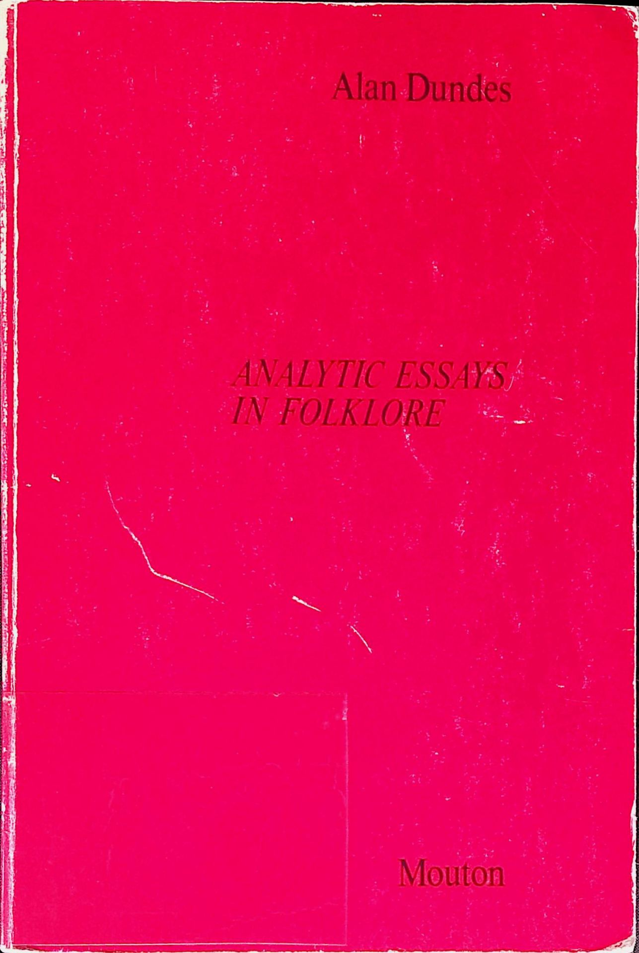 Analytic Essays in Folklore