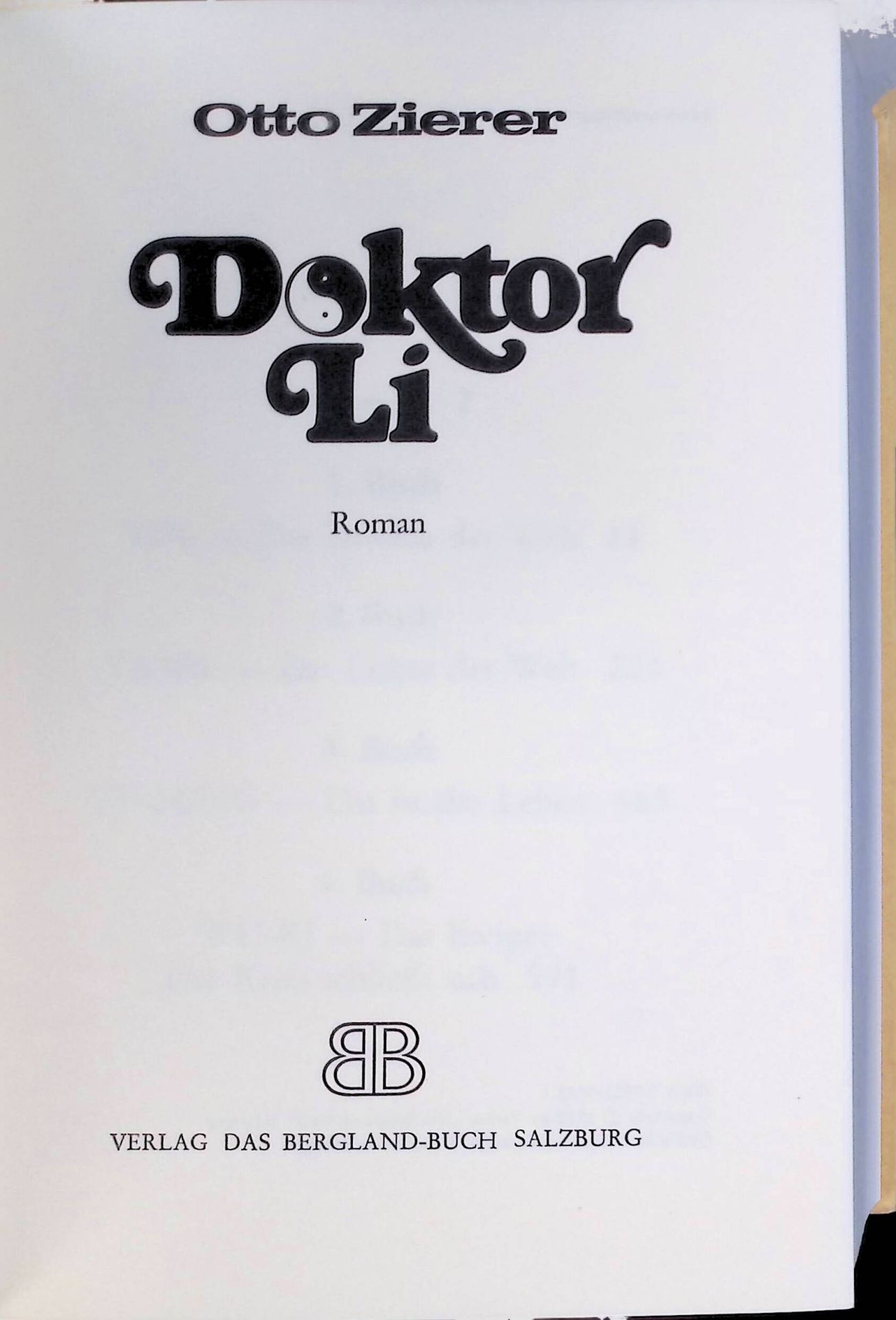 Doktor Li : Roman