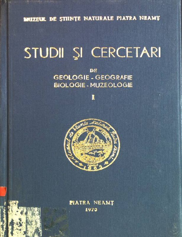 Studii si cercetari de geologie-geografie, biologie-muzeologie - 1
