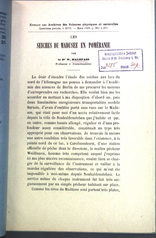 Les Seiches du Madusee en Poméranie