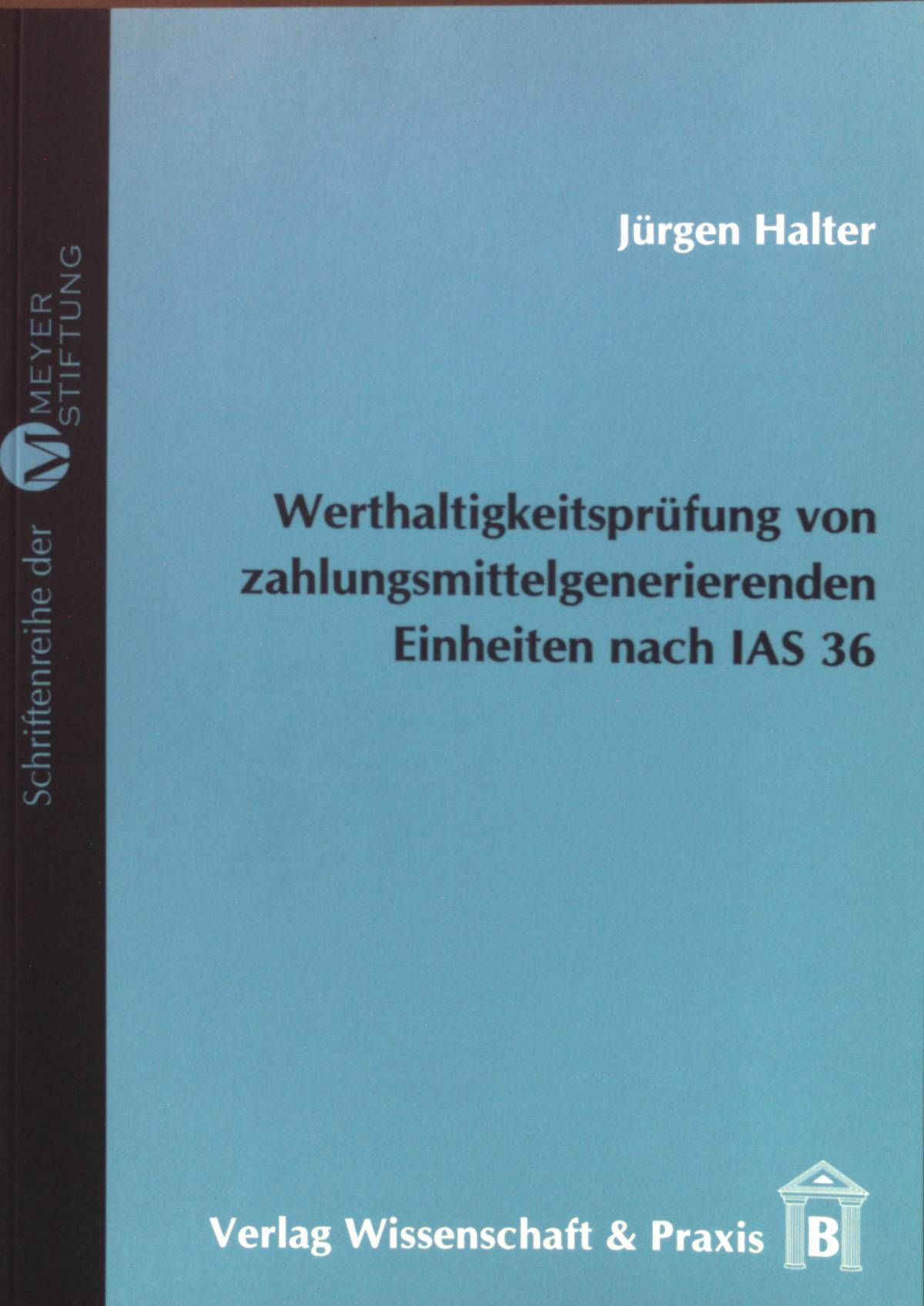 Werthaltigkeitsprüfung von zahlungsmittelgenerierenden Einheiten nach IAS 36 : Darstellung und konzeptionelle Kritik unter besonderer Berücksichtigung des Nutzungswerts