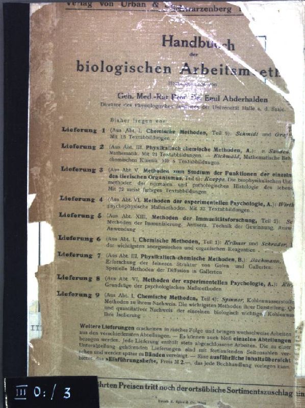 Methodik der Bestimmung der Capillarität;