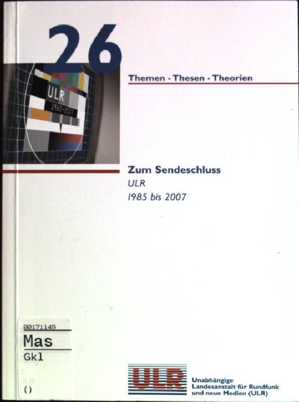 Zum Sendeschluss: ULR 1985 bis 2007