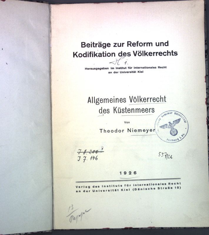 Allgemeines Völkerrecht des Küstenmeers