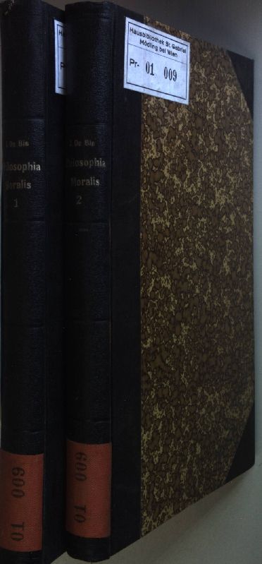 Philosophia Moralis ad mentem S. Thomae Aquinatis (2 vols.cpl./ 2 Bände KOMPLETT) - Pars prior: Philosophia moralis generalis/ Pars altera: Philosophia moralis specialis