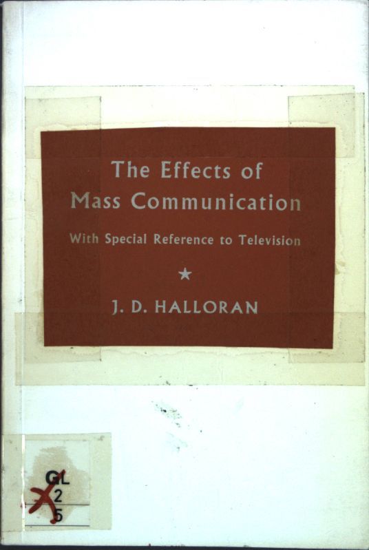 The effects of mass communication with special reference to television