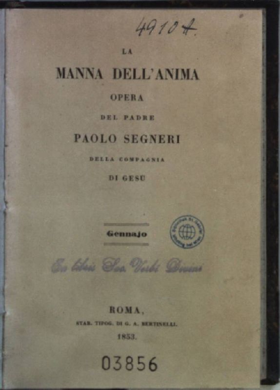 La Manna dell'Anima: Opera: Gennajo