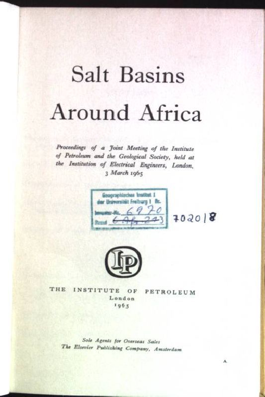 Salt Basins around Africa - Proceedings