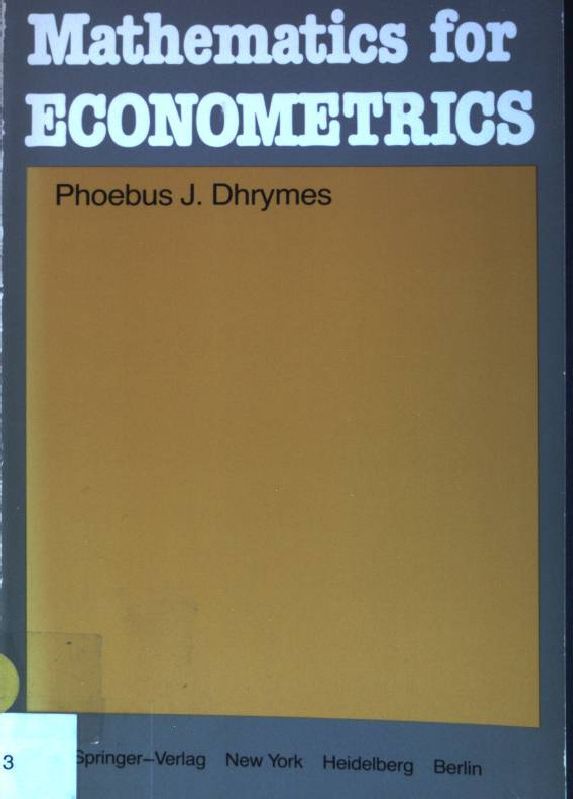 Mathematics for econometrics
