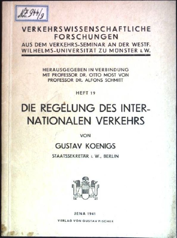 Die Regelung des internationalen Verkehrs