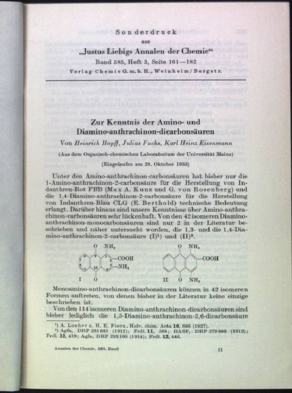 Zur Kenntnis der Amino- und Diamino-anthrachinon-dicarbonsäuren