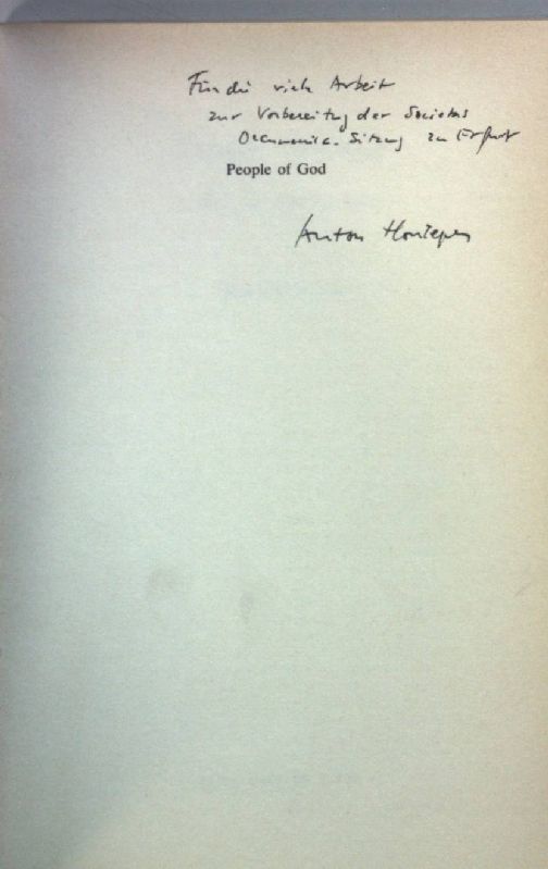 People of God: A Plea for the Church (SIGNIERTES EXEMPLAR)