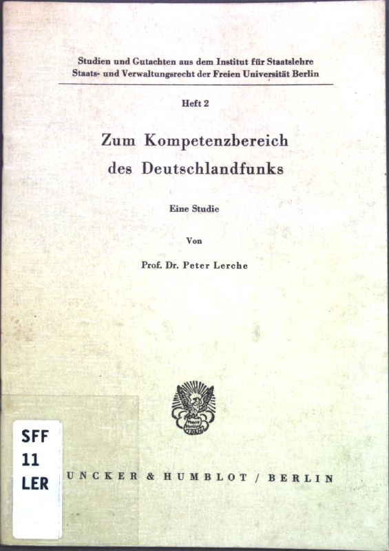 Zum Kompetenzbereich des Deutschlandfunks
