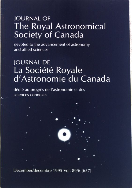 Observations of Jupiter in 1994 - in: Vol. 89/6 Journal of The Royal Astronomical Society of Canada / Journal de La Société Royale d'Astronomie du Canada