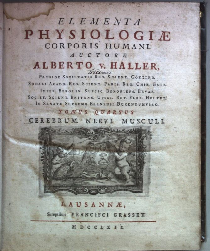Elementa physiologiae corporis humanis: TOMUS QUARTUS: Cerebrum. Nervi. Musculi
