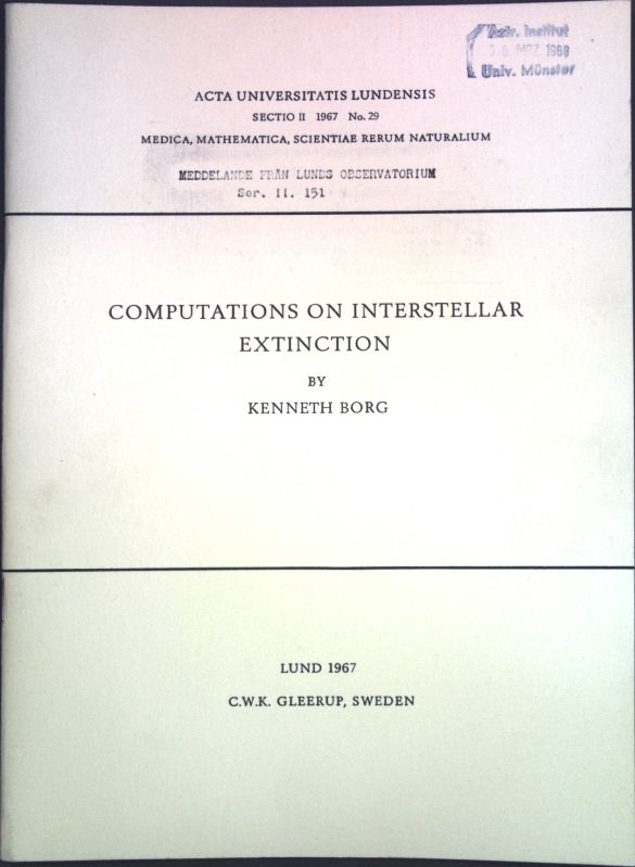 Computations on Interstellar Extinction