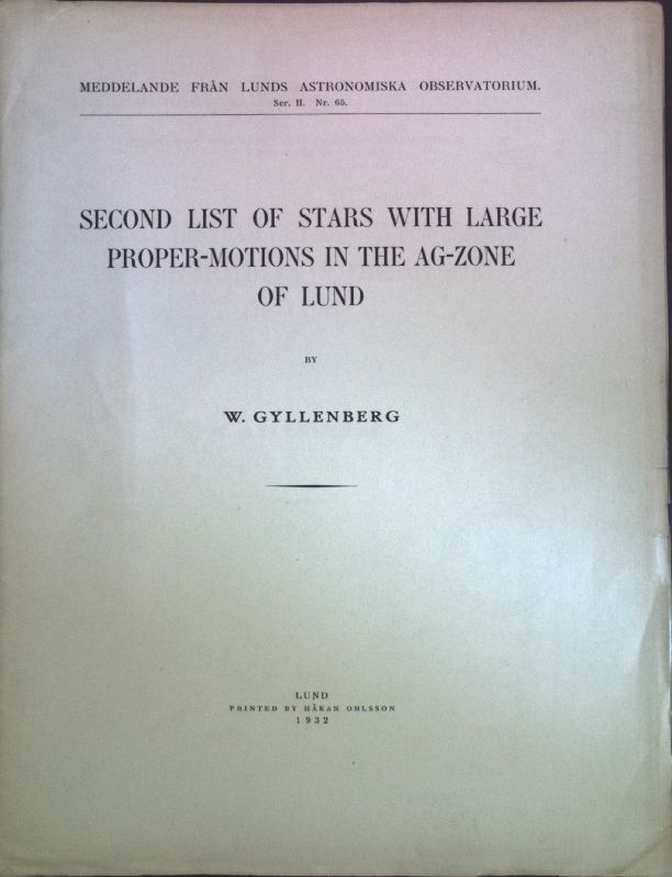 Second list of stars with large proper-motions in the AG-zone of Lund