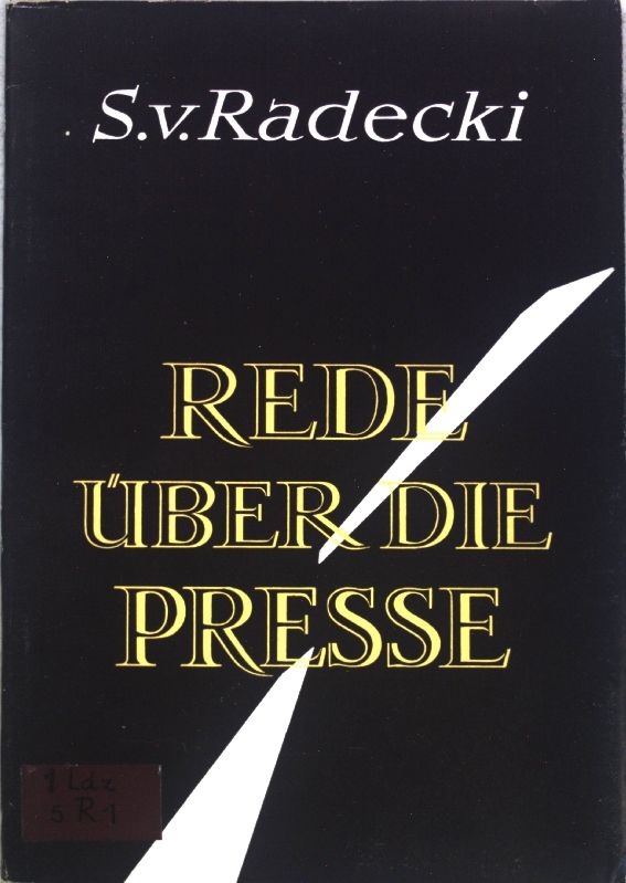 Rede über die Presse