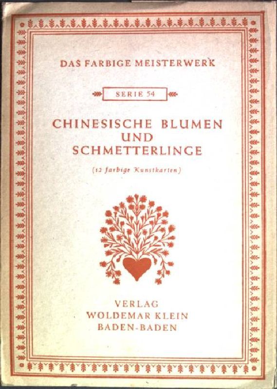 Chinesische Blumen und Schmetterlinge