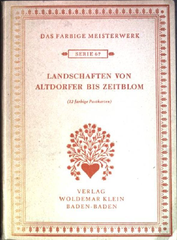 Landschaften von Altdorfer bis Zeitblom