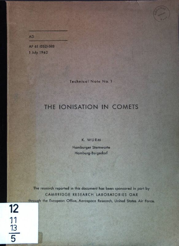 The Ionisation in Comets