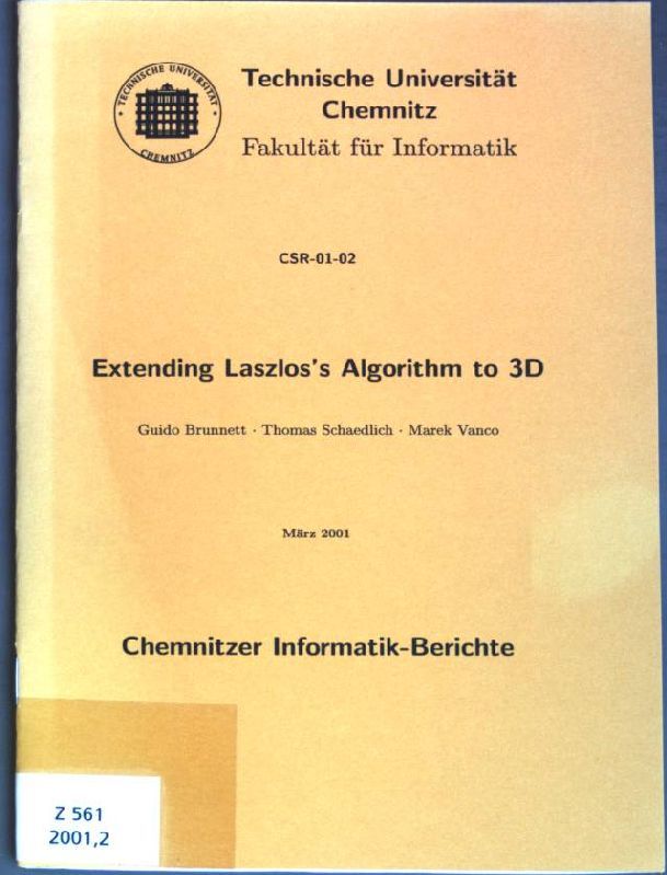 Extending Laszlos's Algorithm to 3D