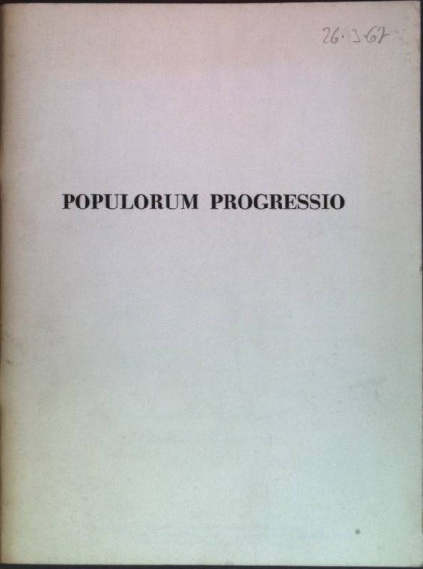 Populorum Progressio: Über den Fortschritt der Völker