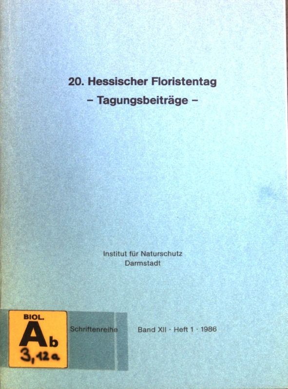 Ökologische Bewertung von Landschaftselementen mit Gehölzbewuchs in der Weinbergsflur - in: 20. Hessischer Floristentag, Tagungsbeiträge