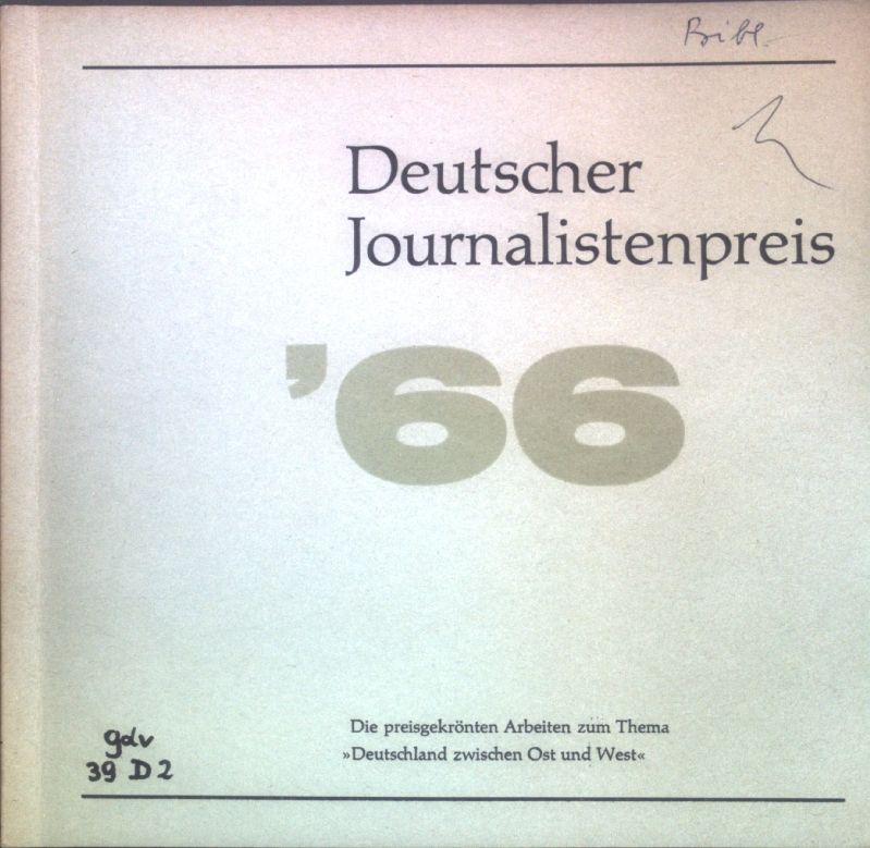 Deutscher Journalistenpreis '66