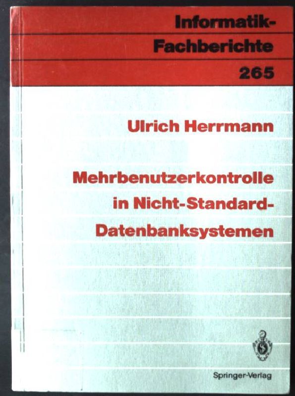 Mehrbenutzerkontrolle in Nicht-Standard-Datenbanksystemen