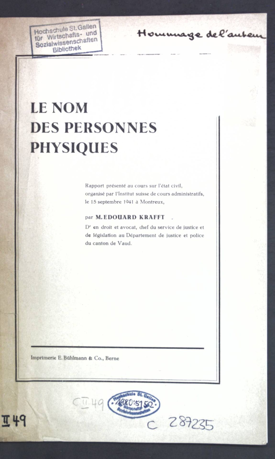 Le nom des personnes physiques