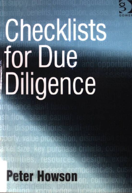 Checklists for Due Diligence