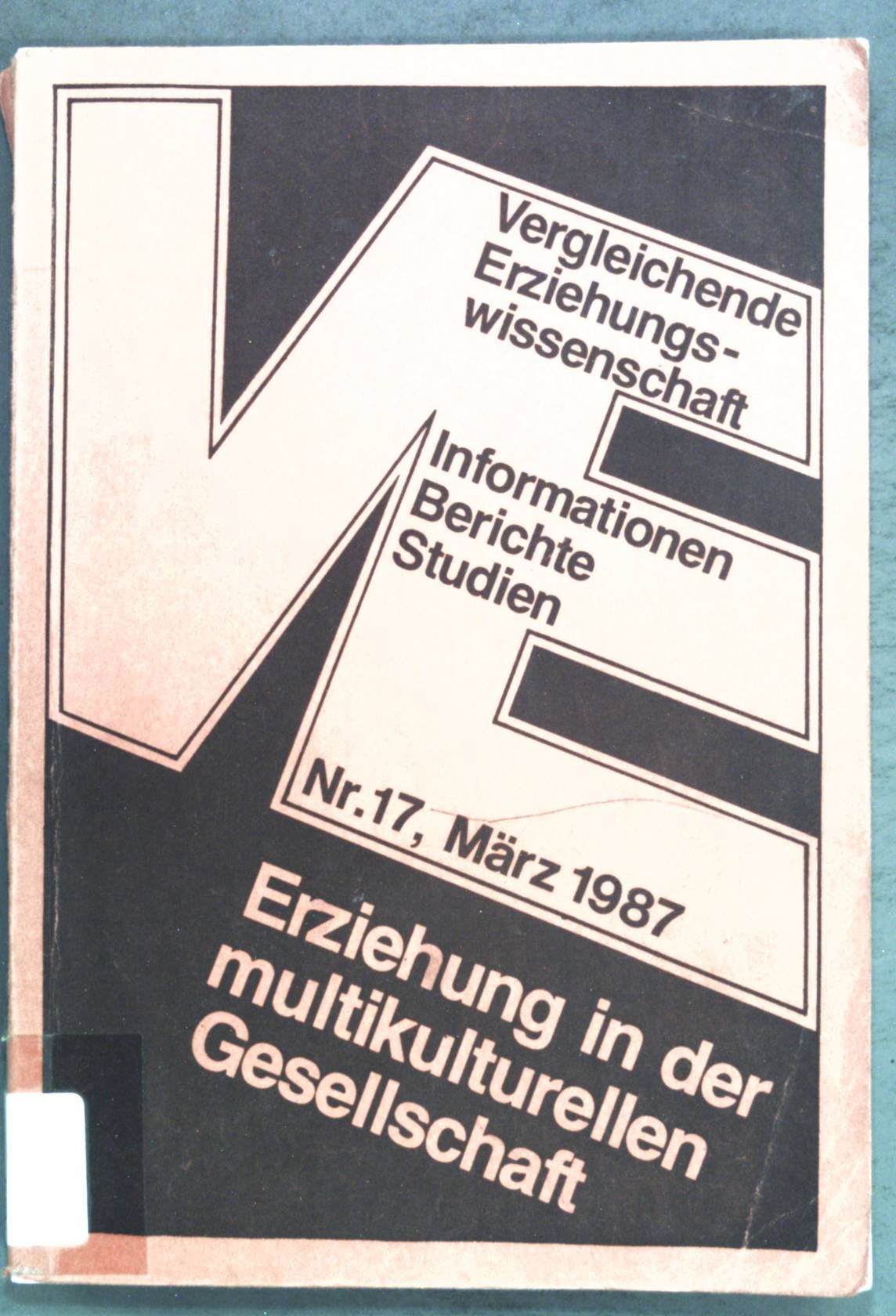 Erziehung in der multikulturellen Gesellschaft