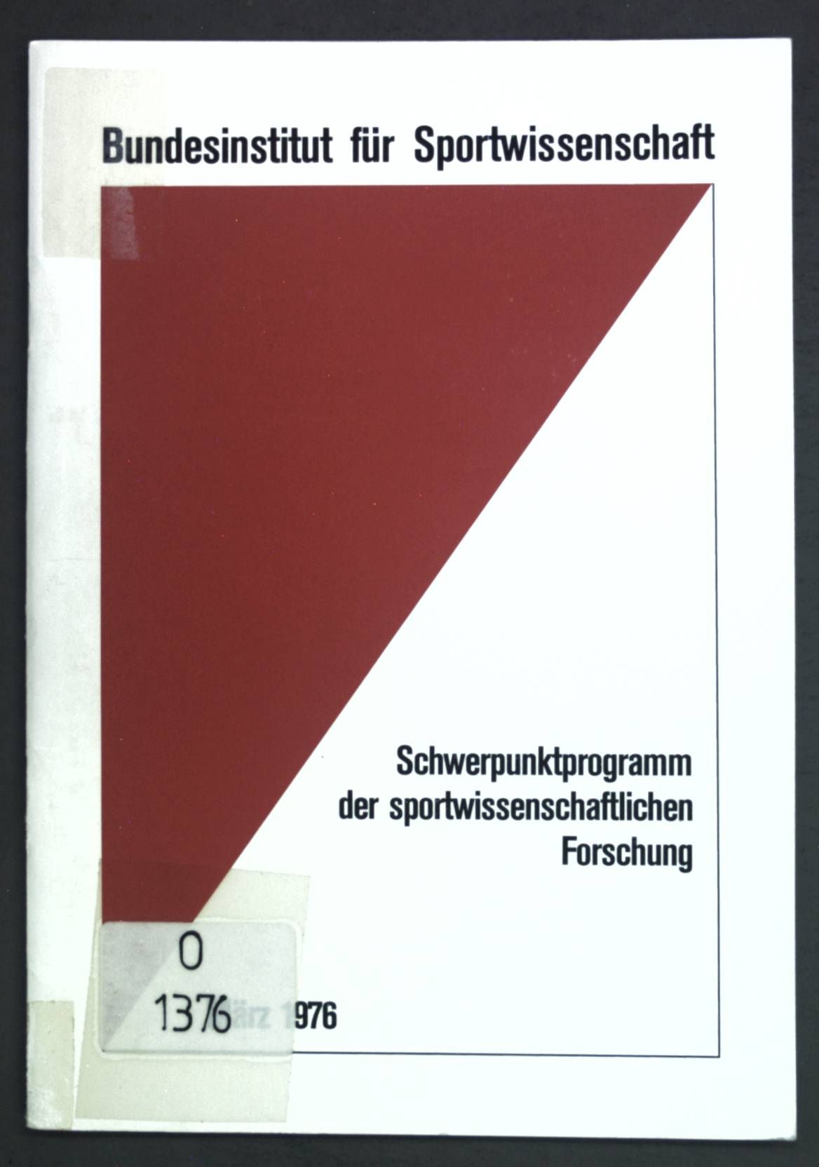 Schwerpunktprogramm der sportwissenschaftlichen Forschung