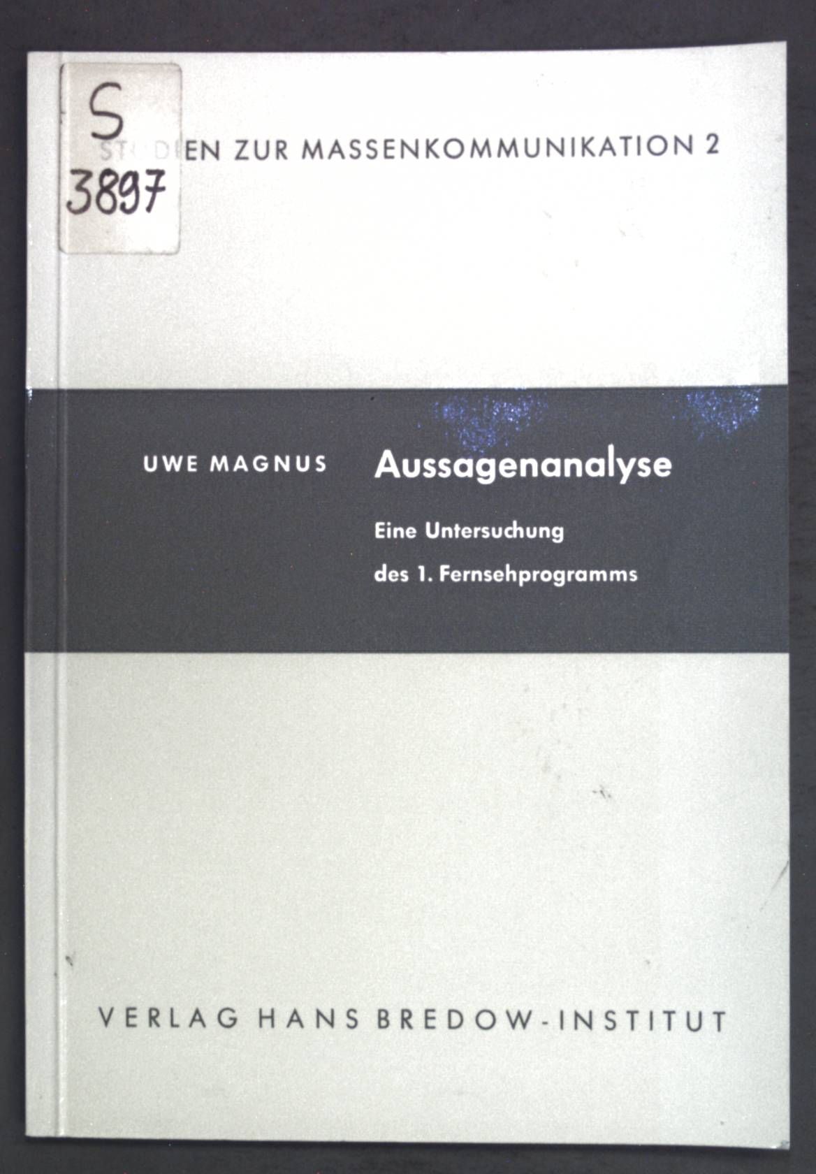 Aussagenanalyse: Eine Untersuchung des 1. Fernsehprogramms
