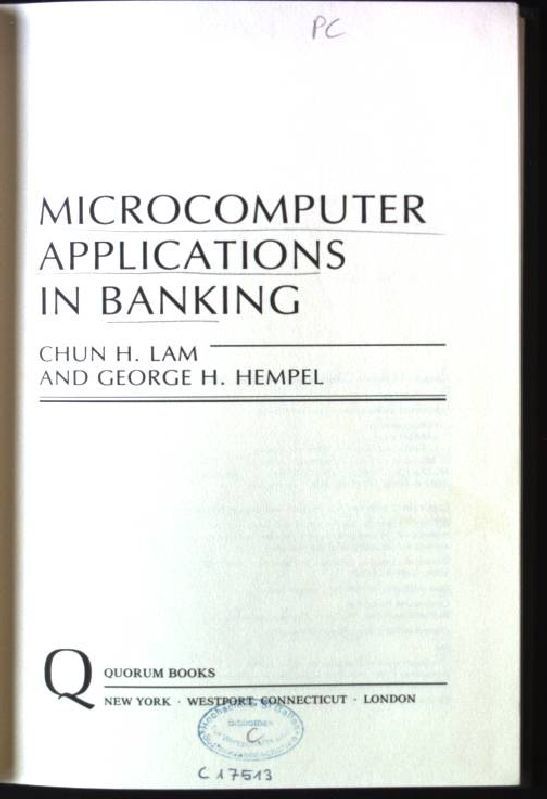 Microcomputer Applications in Banking