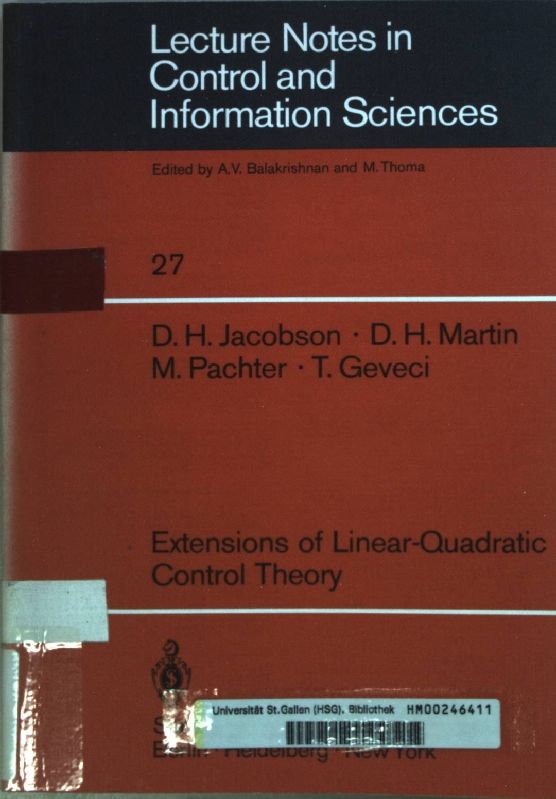 Extensions of Linear-Quadratic Control Theory
