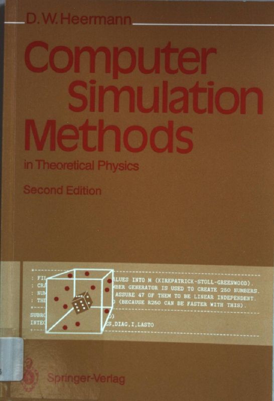 Computer Simulation Methods in Theoretical Physics