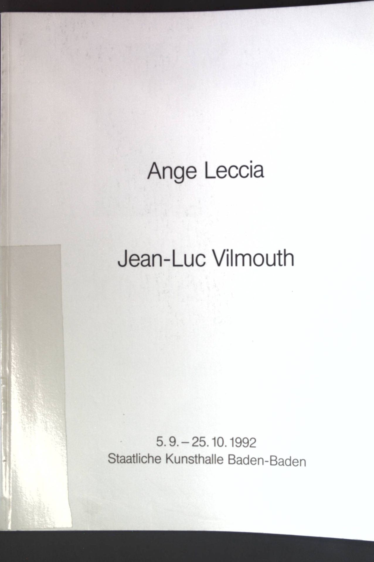Carambolage - Ange Leccia, Jean-Luc Vilmouth