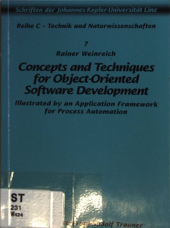 Concepts and Techniques für Object-Oriented Software Development